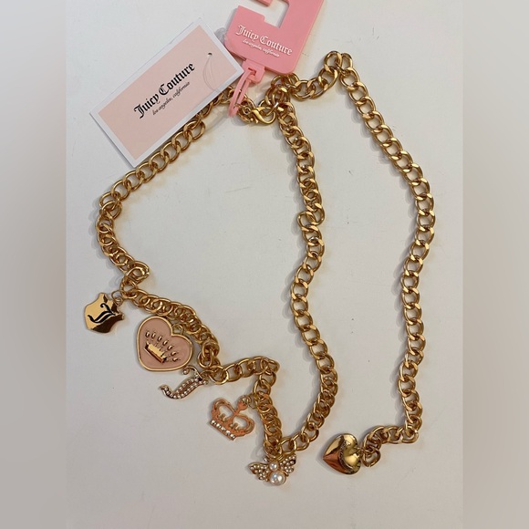Juicy Couture Accessories - Juicy Couture Size L/XL Chain Belt with Diamond GOLD belt dress, blouse or jeans